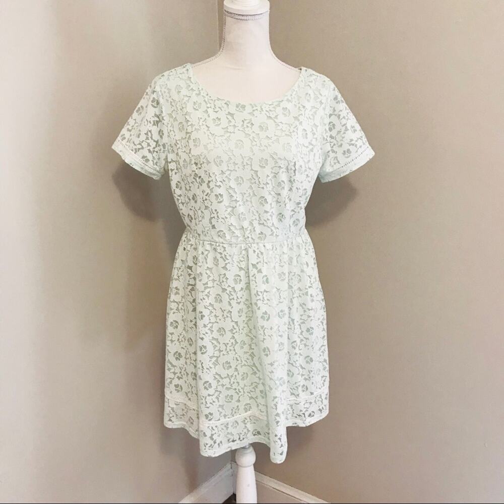 Pinky Lace Floral Dress